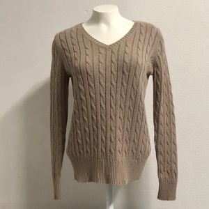St. John’s Bay Cream / Tan Knit Sweater